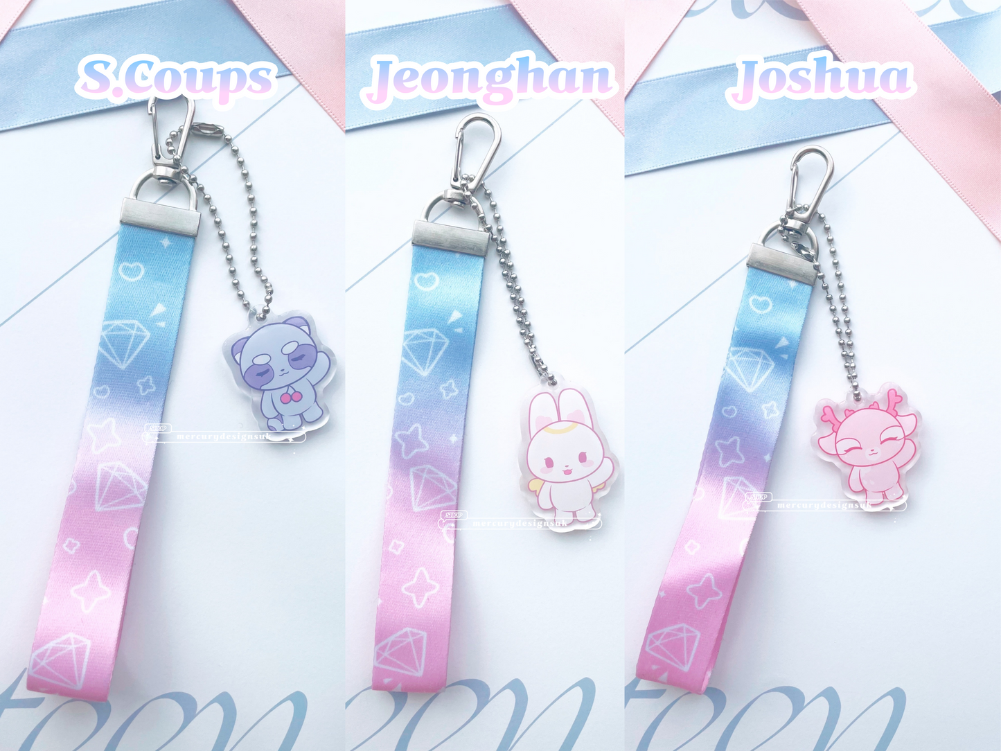 Seventeen Mascot Lanyard Keychains