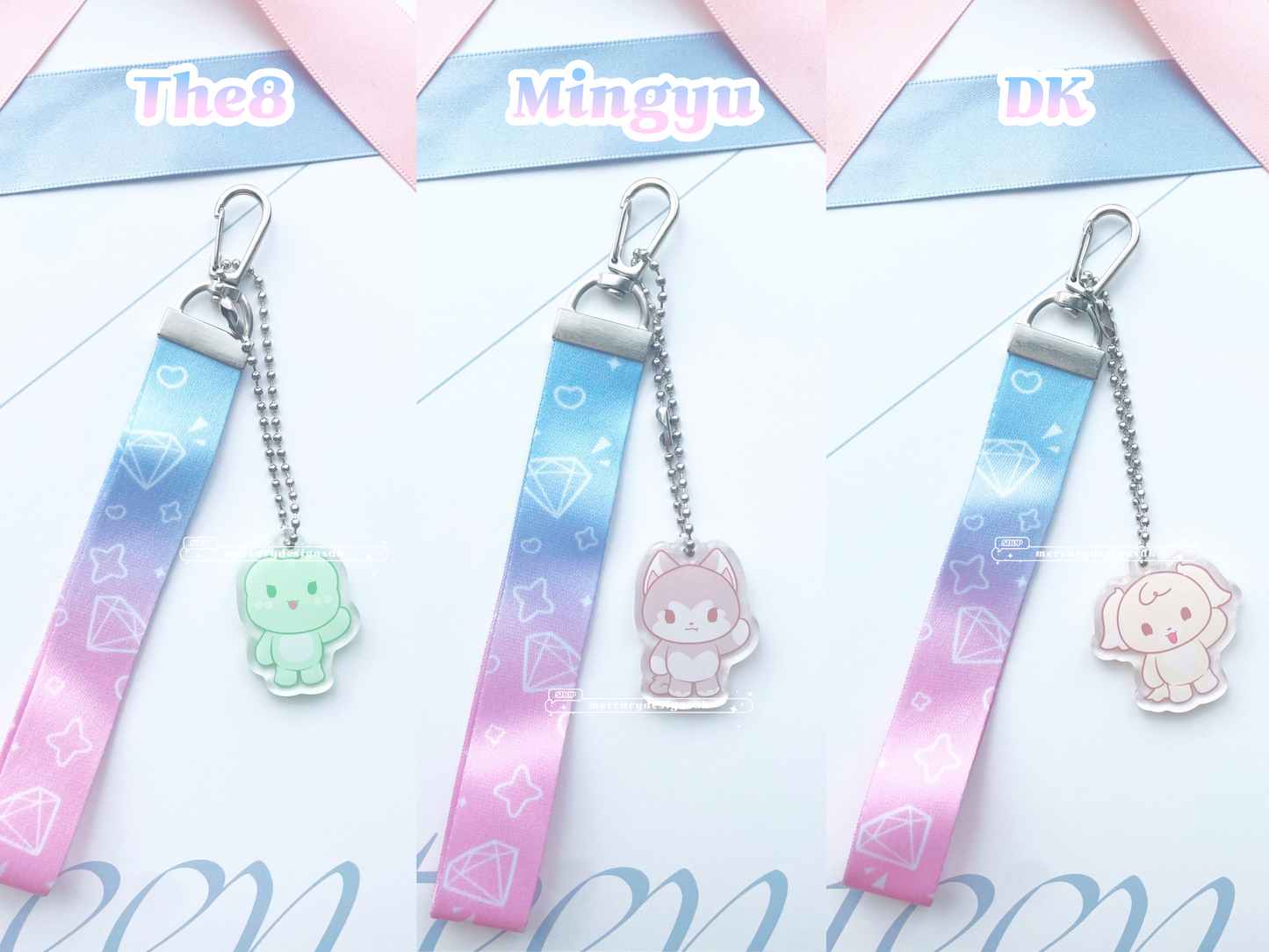 Seventeen Mascot Lanyard Keychains