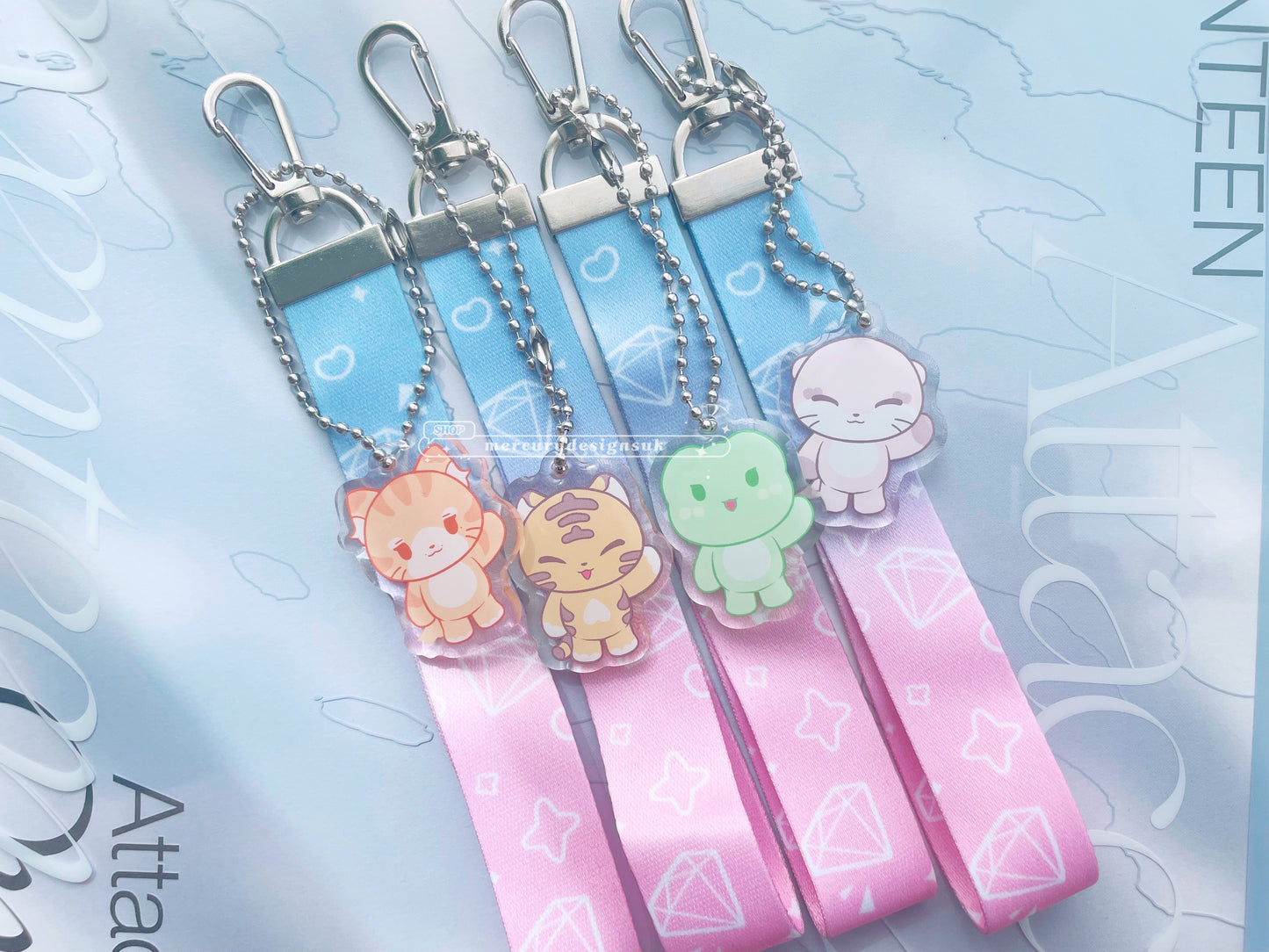 Seventeen Mascot Lanyard Keychains