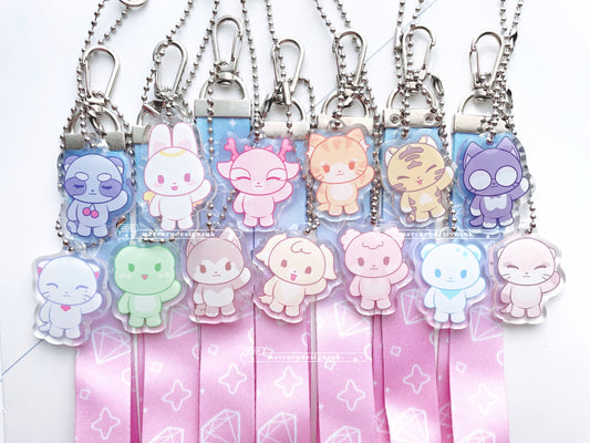 Seventeen Mascot Lanyard Keychains